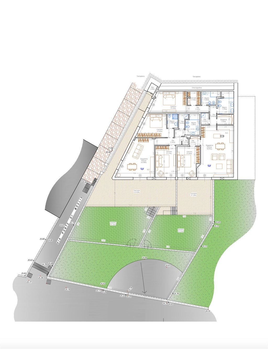 APPARTAMENTO CON GIARDINO TERRAZZO E POSTO AUTO