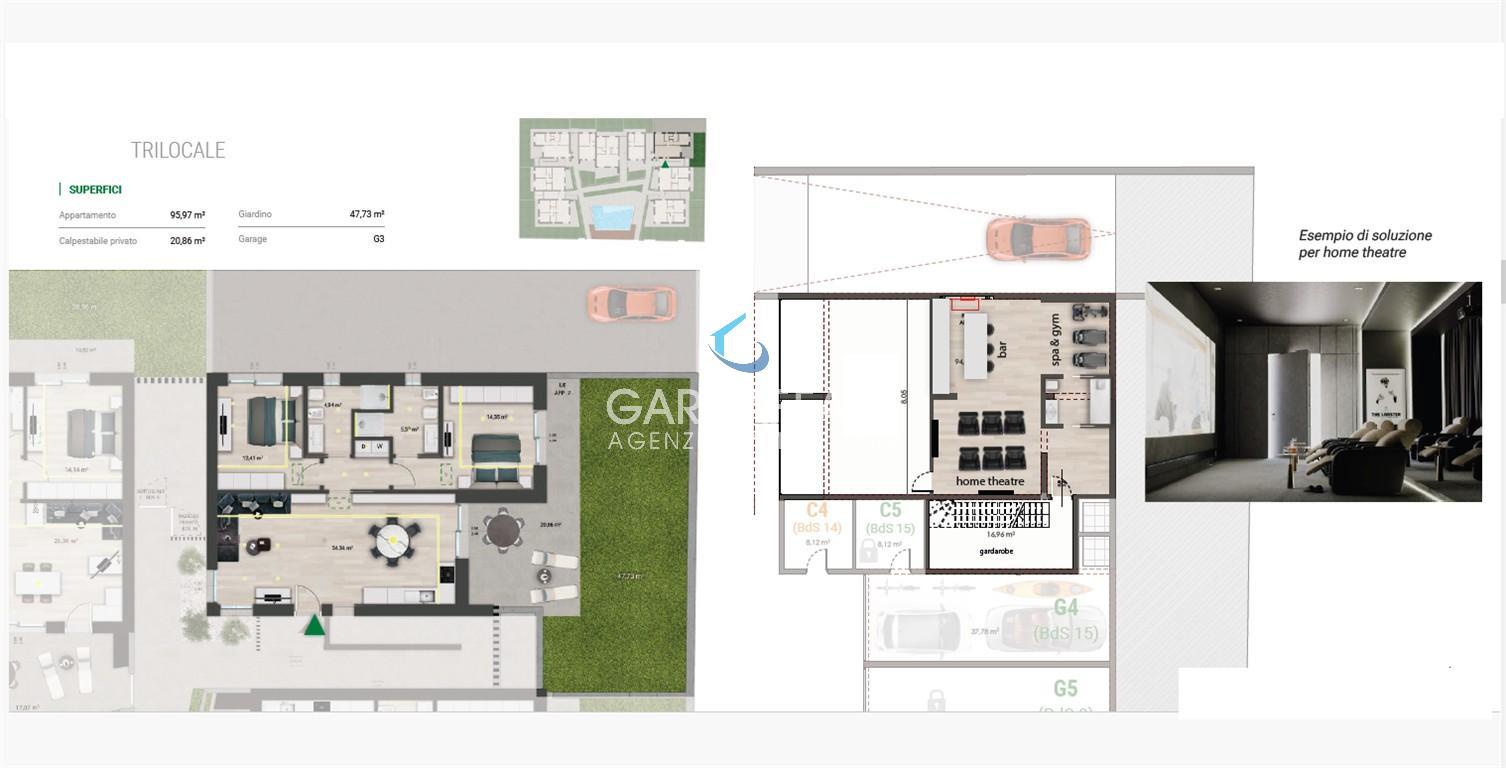 Apartment Luxus-Immobilien zum Verkauf in Peschiera del Garda - Cod. h39-23-25