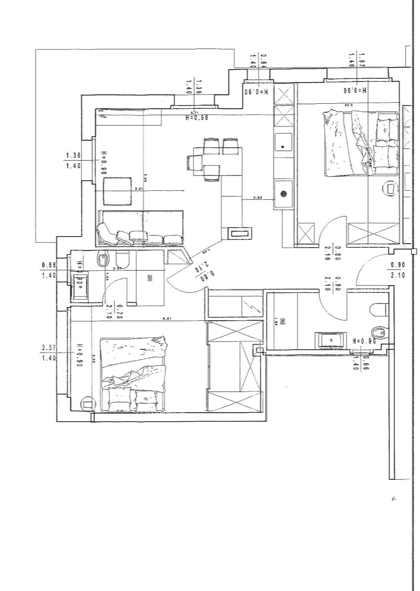 ALASSIO TRILOCALE DA RISTRUTTURARE CO BALCONE VISTA MARE