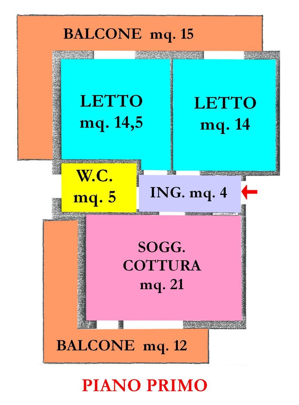 appartamento a Cesenatico 105 metri quadri