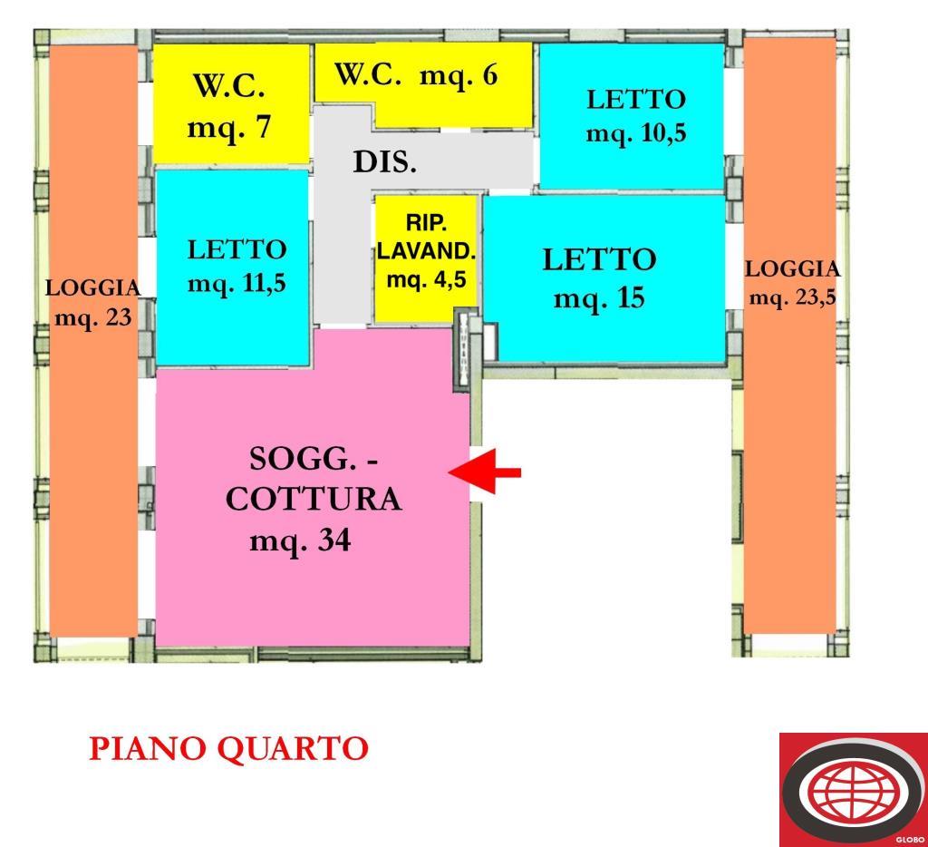 appartamento a Cesena 136 metri quadri