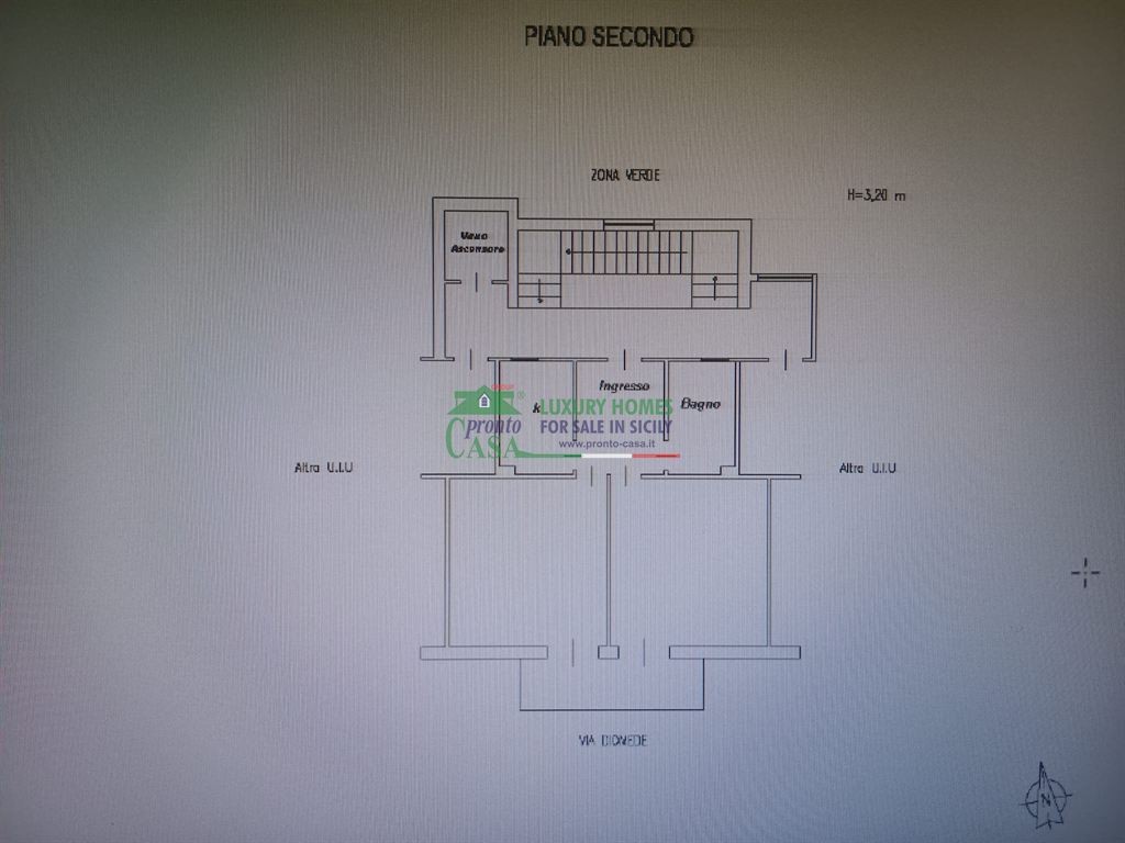 Rif. 1658 - Appartamento secondo piano (con predisposizione per l'ascensore) posizione centrale, Via Diomede N° 6, Gela